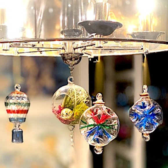 blown glass handmade Holiday Hand Blown Christmas Ornaments From